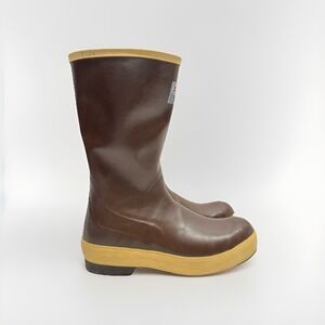 Xtratuf Boots Mens Size 8 Brown Neoprene Waterproof Fishing Rubber Rain 60224